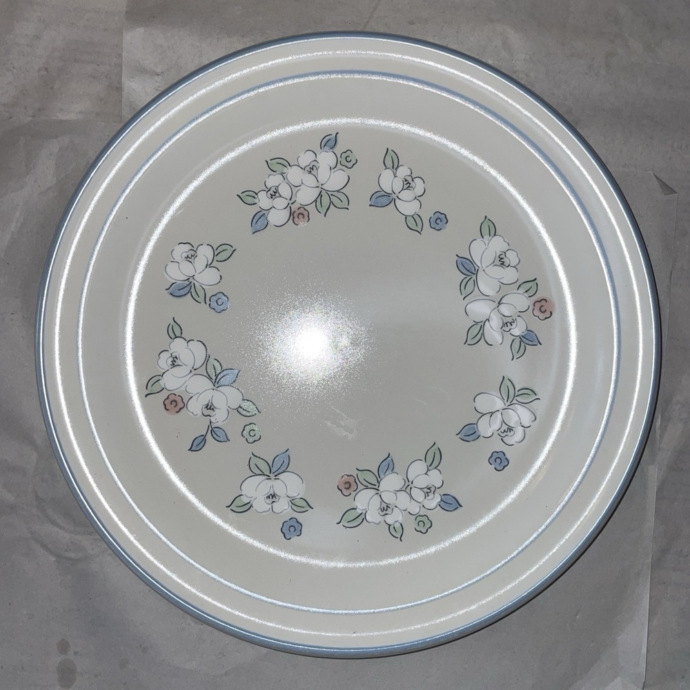 Chantilly "Fleur De‎ Lune" Serving Plate 12" Round Hearthside Stoneware Platter
